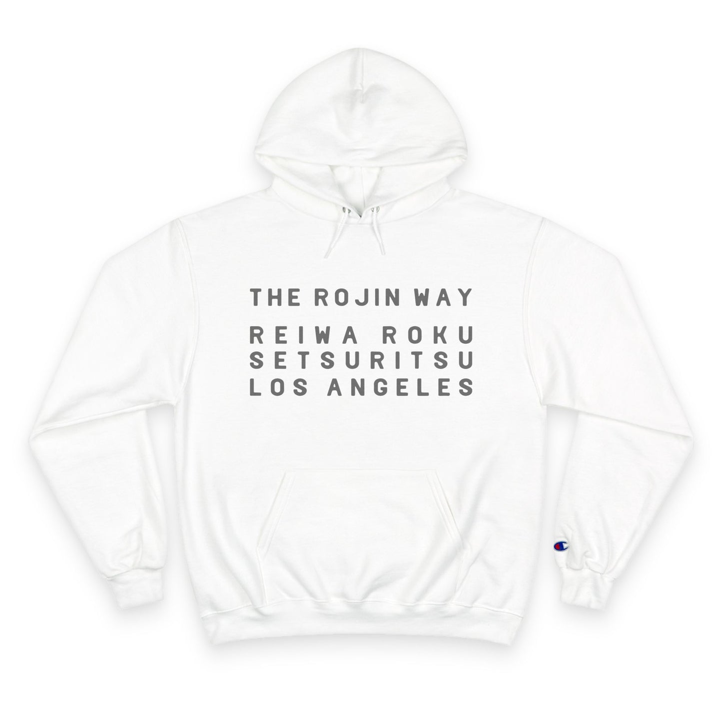 Rojin Way White (Basic Front Display) - Champion Hoodie