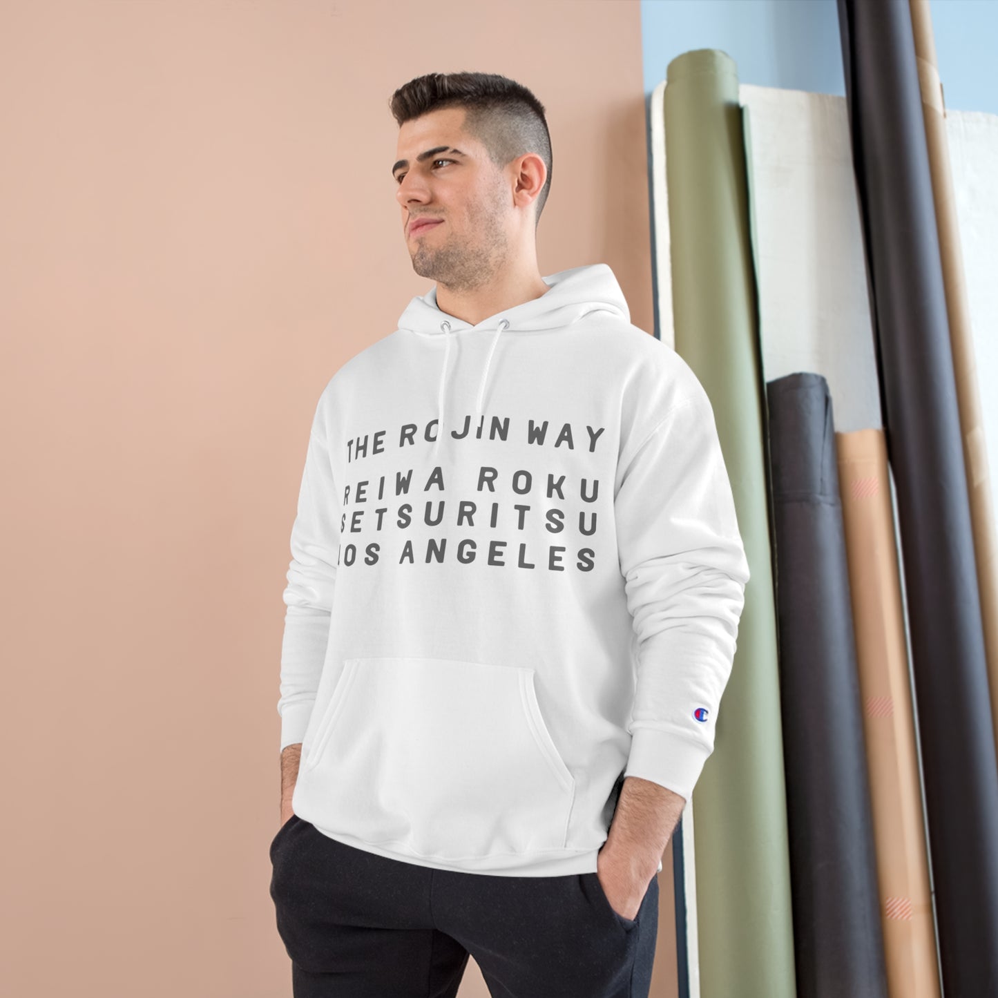 Rojin Way White - Champion Hoodie