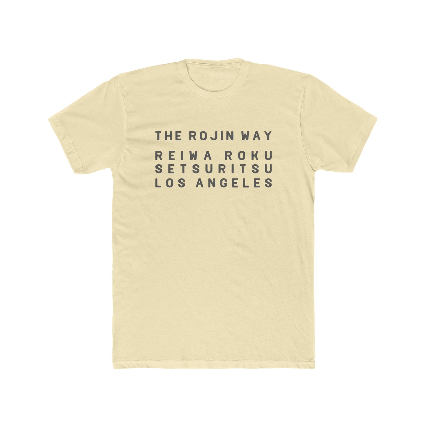 Rojin Way Sand - Unisex Cotton Crew Tee