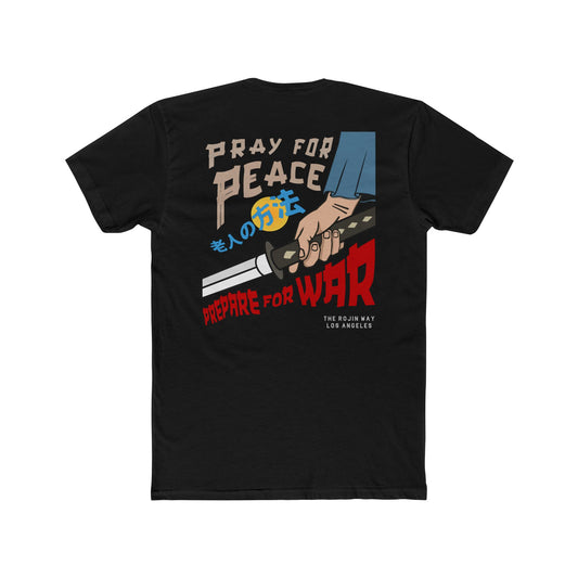 Pray for Peace - Unisex Cotton Crew Tee